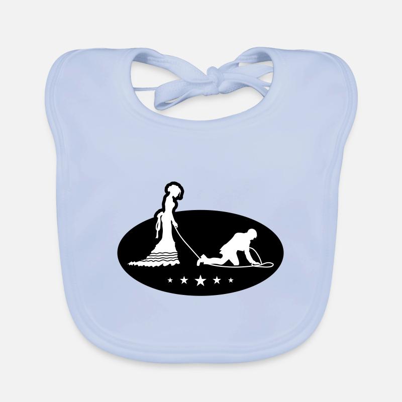 Wedding Newlyweds Leash Organic Baby Bibs