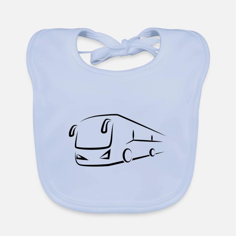 Bus Bus Bus School Bus Bus Organic Baby Bibs
