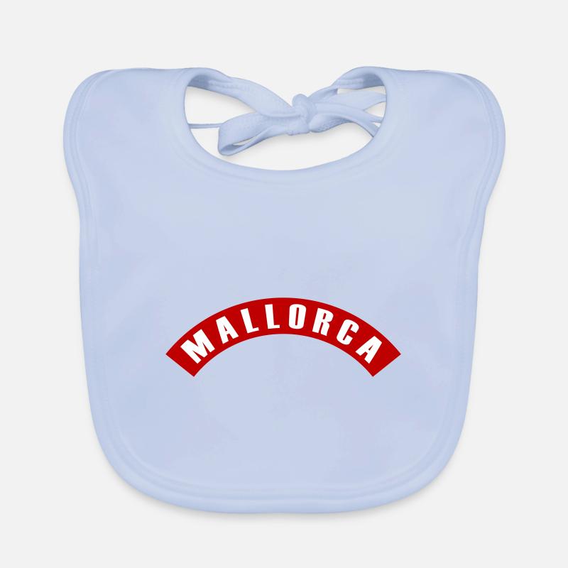 Lettrage de Majorque Bavoir bio Bébé