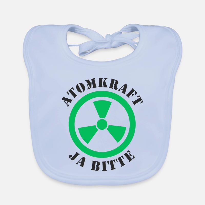 Nuclear Power, Yes Please Organic Baby Bibs