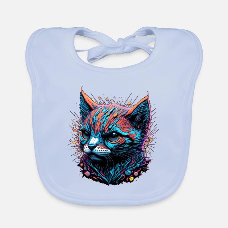 Œil de chat lugubre Bavoir bio Bébé