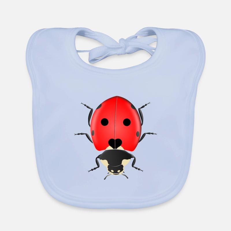 ladybug Organic Baby Bibs