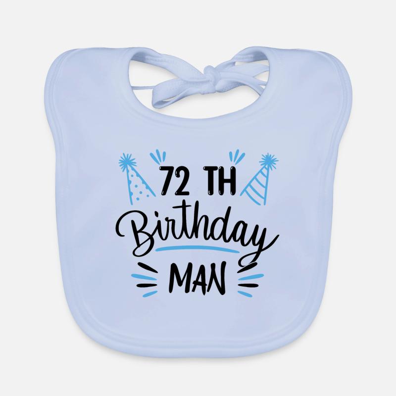 72 ans - cadeau d'anniversaire 72 ans Bavoir bio Bébé