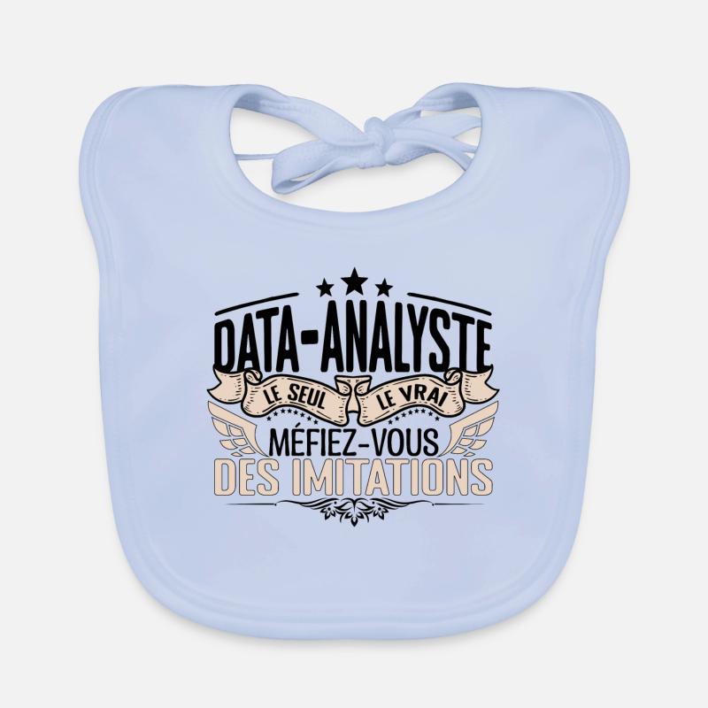 Data Analyste cadeau Data Analyste le vrai Data An Bavoir bio Bébé