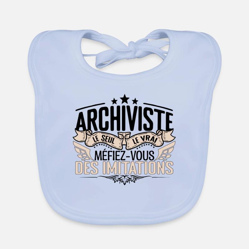 Archiviste cadeau Archiviste le vrai Archiviste Bavoir bio Bébé