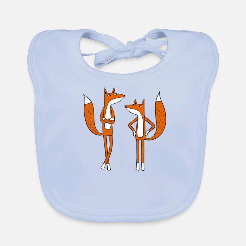 Foxes with Attitude Organic Baby Bibs
