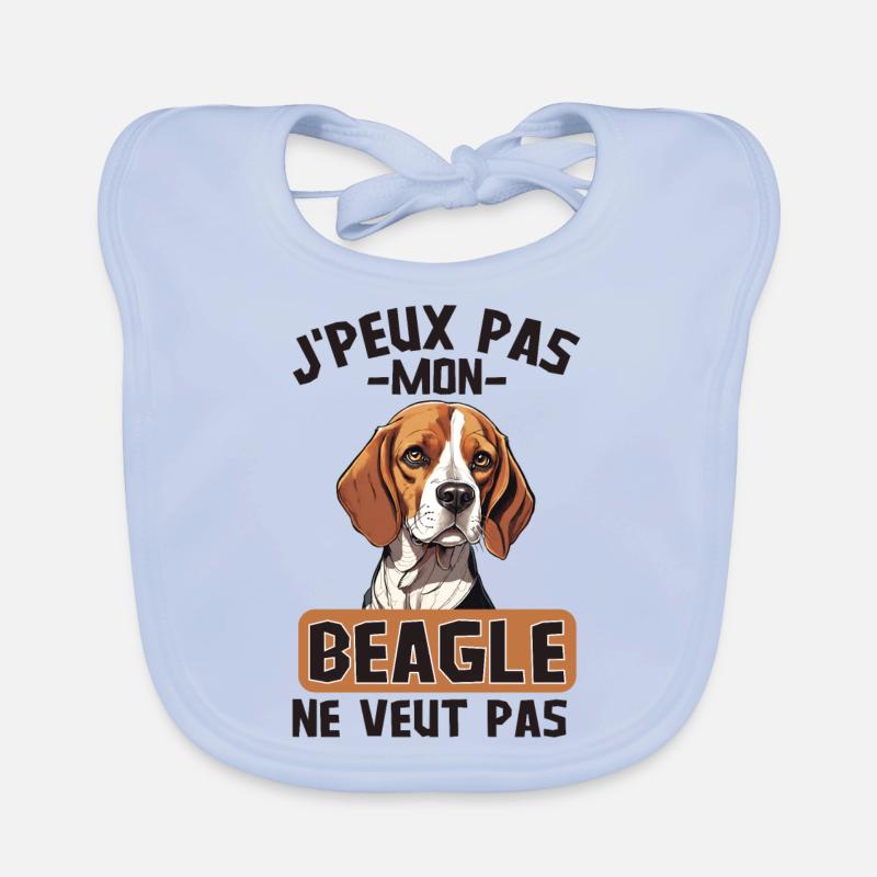 Beagle chien de race Bavoir bio Bébé