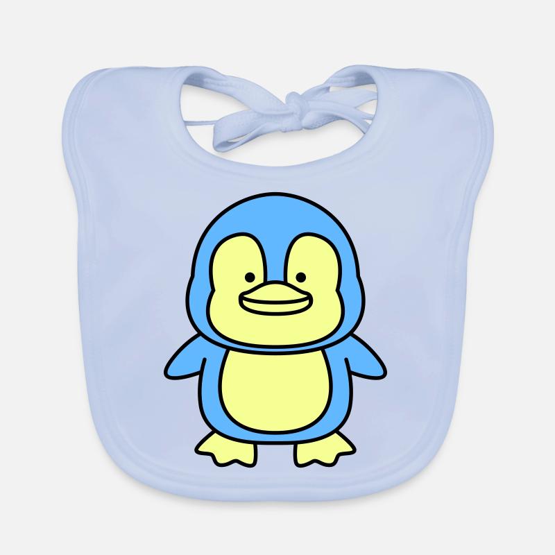 pinguin comic Baby Bio-Lätzchen