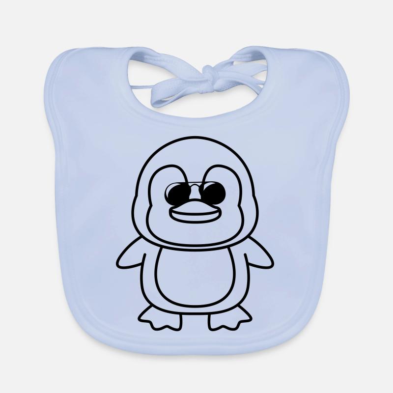 Pingouin Bande Dessinée Cool Bavoir bio Bébé
