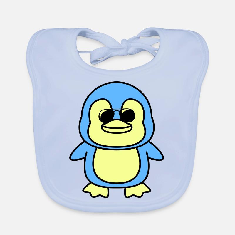 pinguin comic cool Baby Bio-Lätzchen