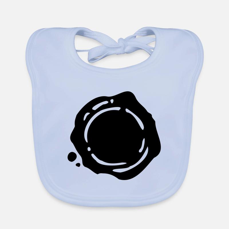 Cire Timbre wax seal Cachet de cire Bavoir bio Bébé
