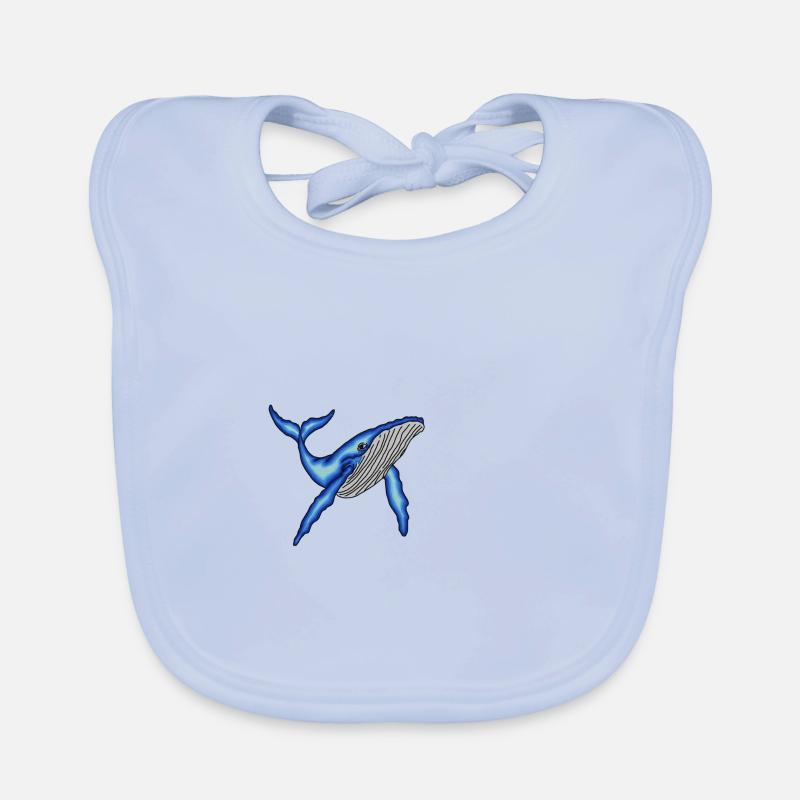 Wal - Baby Bio-Lätzchen - sky Blue