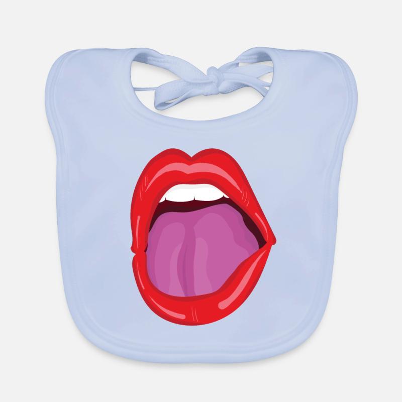 Bouche ouverte Bavoir bio Bébé