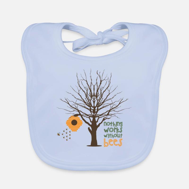 Beekeeper bee bee honey saying Organic Baby Bibs