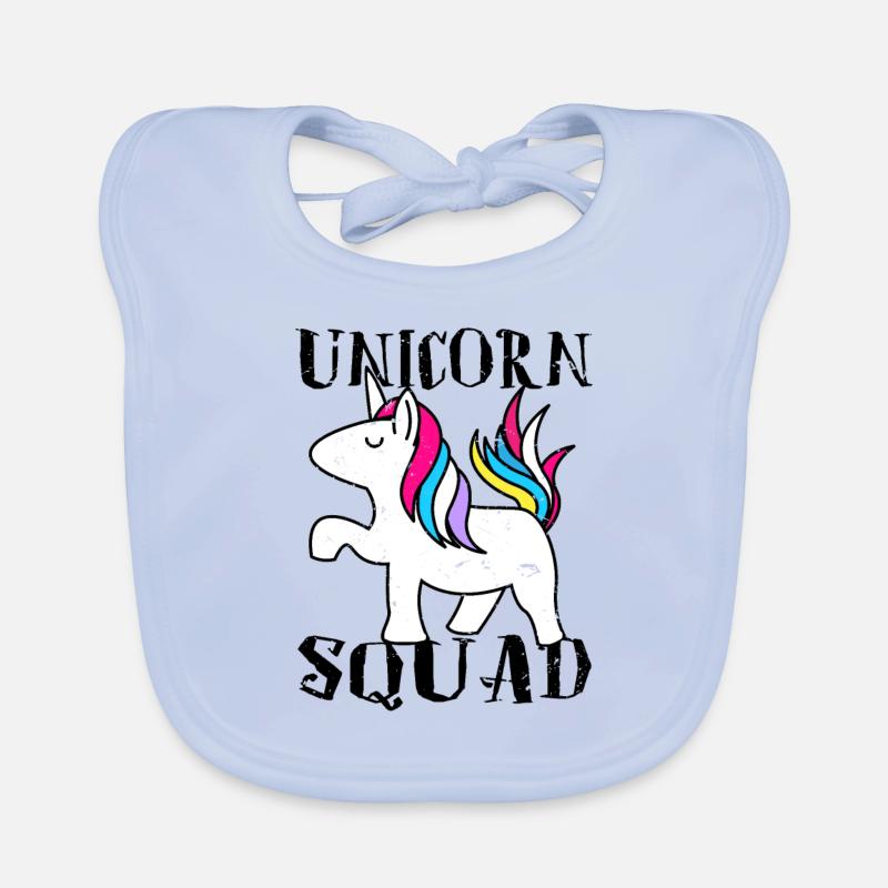 Einhorn Squad Einhörner Baby Bio-Lätzchen