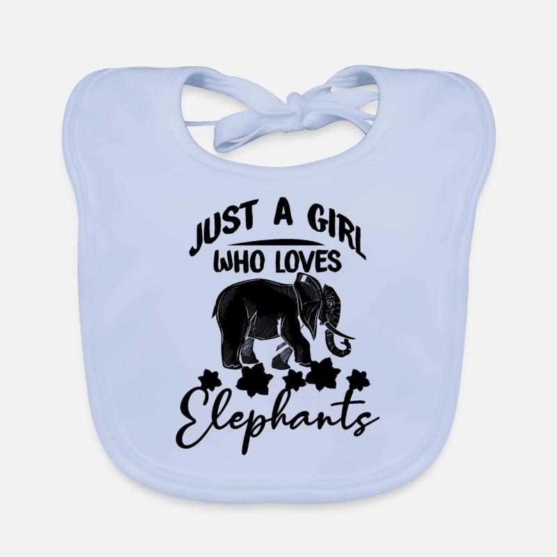 Éléphant éléphant Bavoir bio Bébé