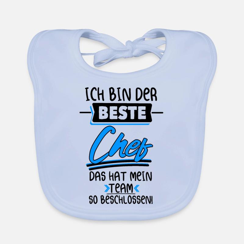 Ich Bin Der Beste Chef Boss Geschenk Baby Bio-Lätzchen