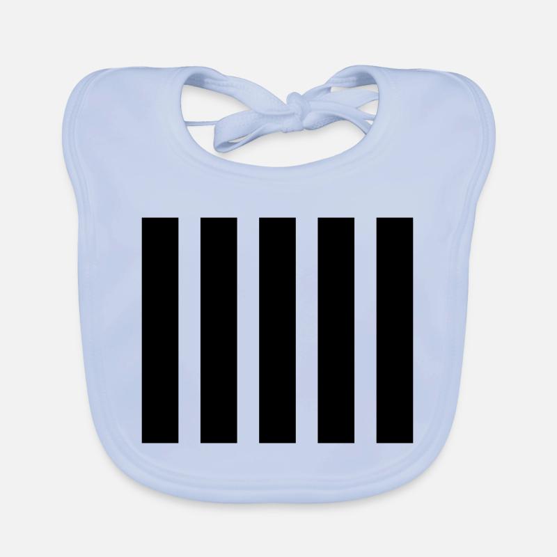 Stripe Horizontal Stripe Costume d’abeille rayé Bavoir bio Bébé