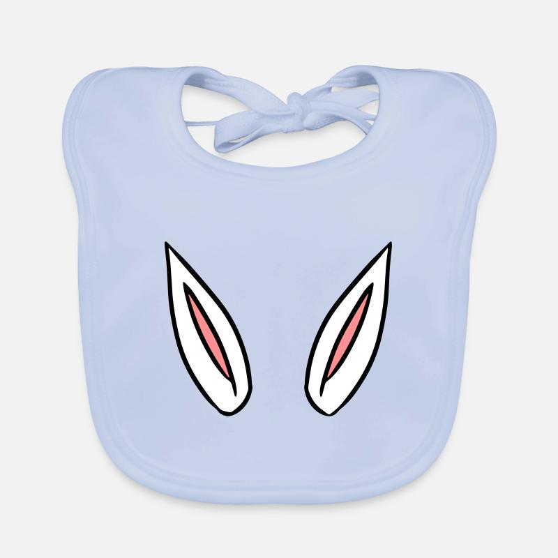 ears gift idea rabbit ears Organic Baby Bibs