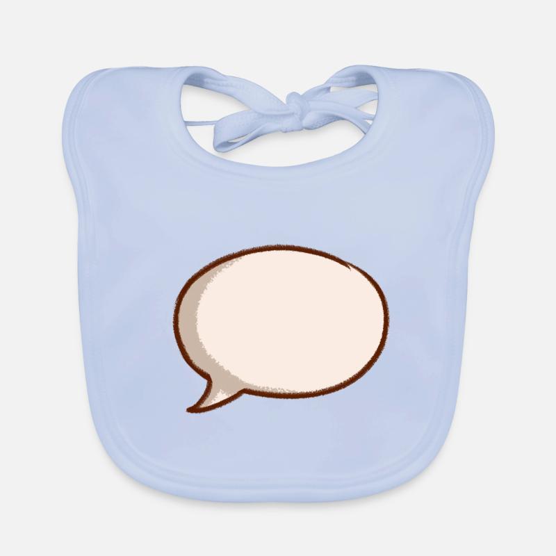 Bulle de discours bulle de discours bulle de discours disant commentaire Bavoir bio Bébé