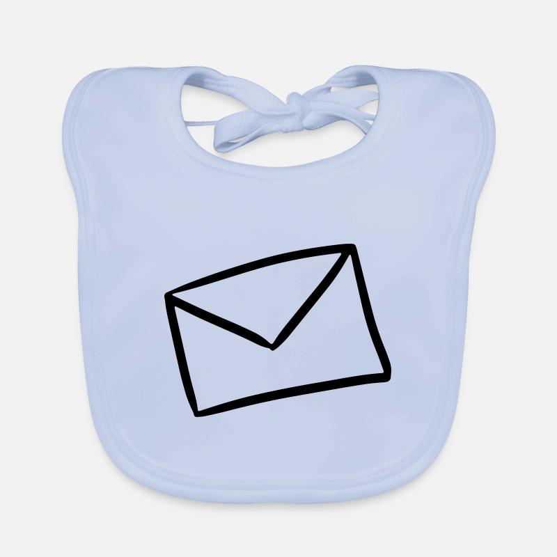 Letter Icon Message letter message Shipment Organic Baby Bibs