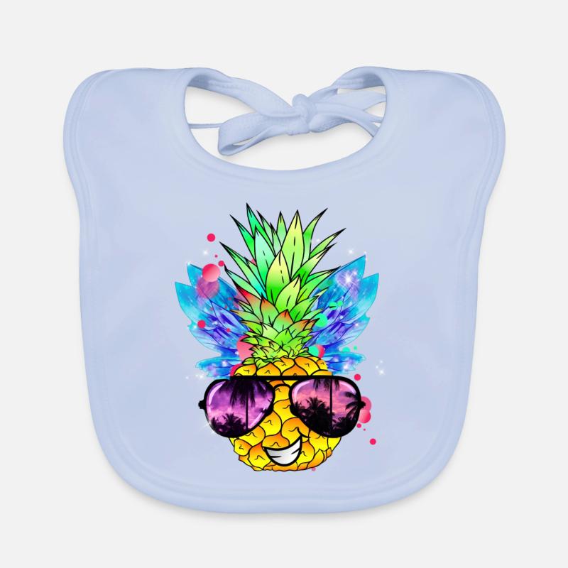 Ananas Kunst Baby Bio-Lätzchen