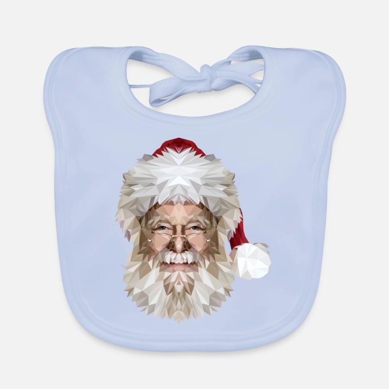 Weihnachtsmann Baby Bio-Lätzchen