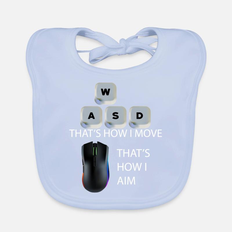 WASD Aim Gaming Jeu vidéo, PC, Ordinateur Bavoir bio Bébé