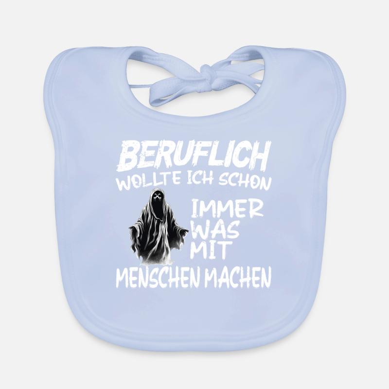 Beruflich was mit Menschen machen - Sensenmann Baby Bio-Lätzchen