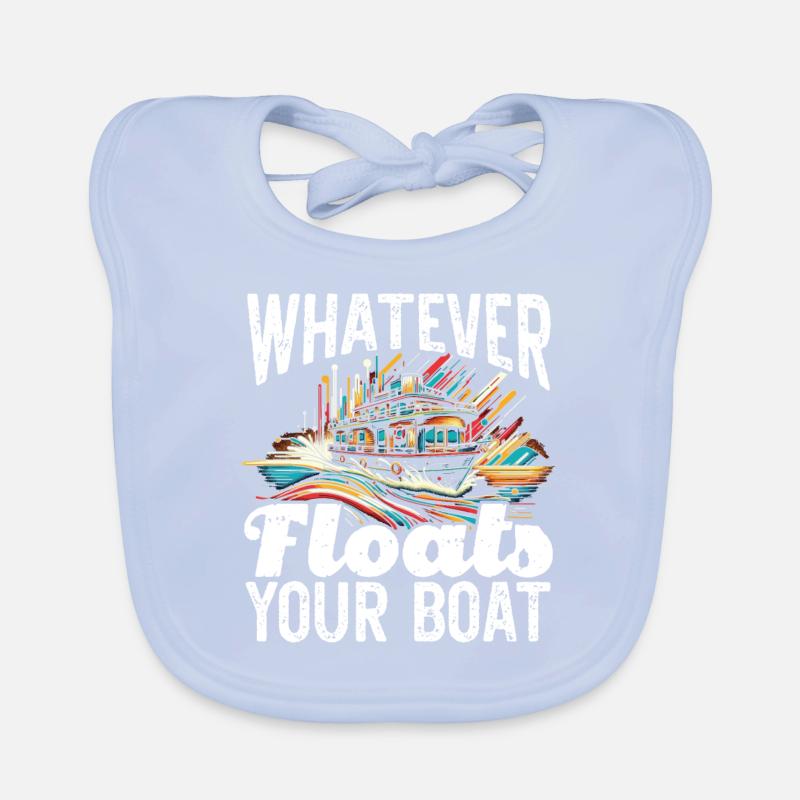 Whatever floats your boat Organic Baby Bibs