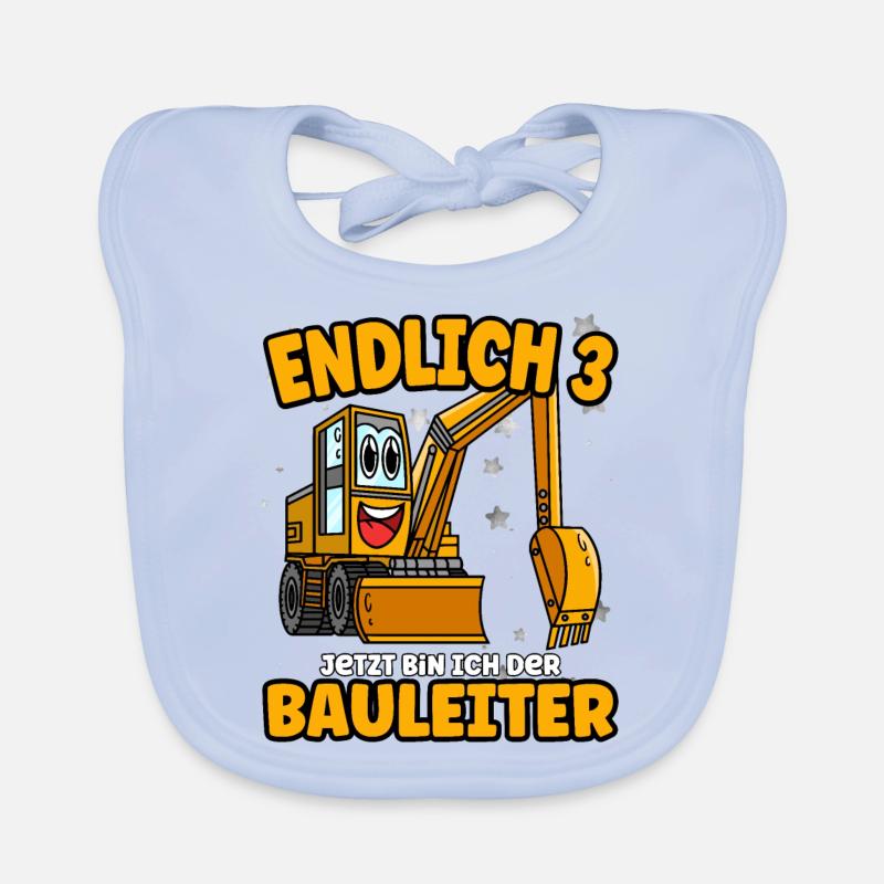 Endlich 3 - jetzt bin ich der Bauleiter Baby Bio-Lätzchen