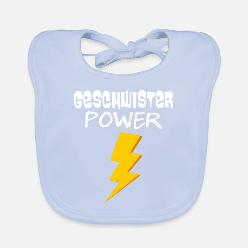 Geschwister Power Baby Bio-Lätzchen