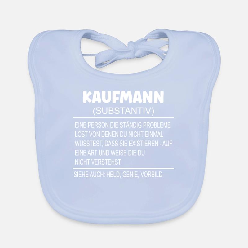 Wörterbuch Erklärung KAUFMANN Held, Genie, Vorbild Baby Bio-Lätzchen