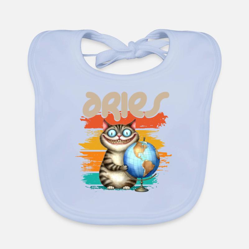 Zodiac - Sternzeichen - Aries - Widder Organic Baby Bibs