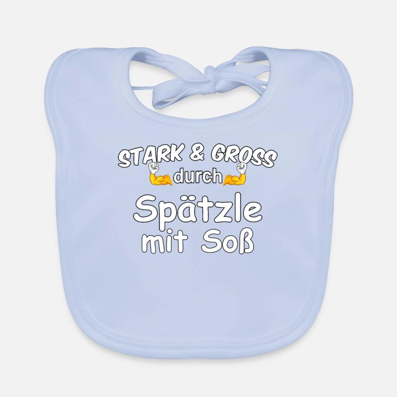 Stark & Groß durch Spätzle mit Soß Baby Bio-Lätzchen