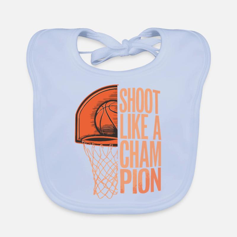 Basket-ball Tirez comme un champion Bavoir bio Bébé