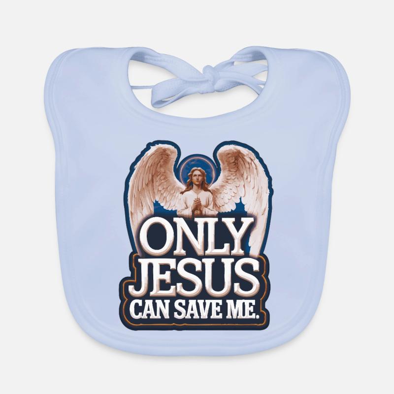 Seul Jésus peut me sauver Conception chrétienne Bavoir bio Bébé