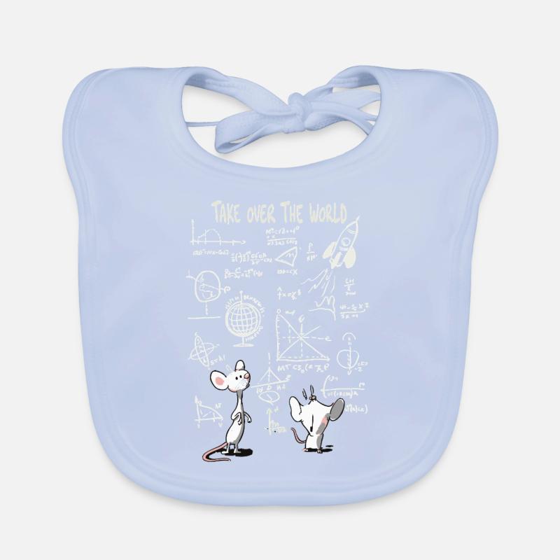 World takeover – clever mouse master plan Organic Baby Bibs