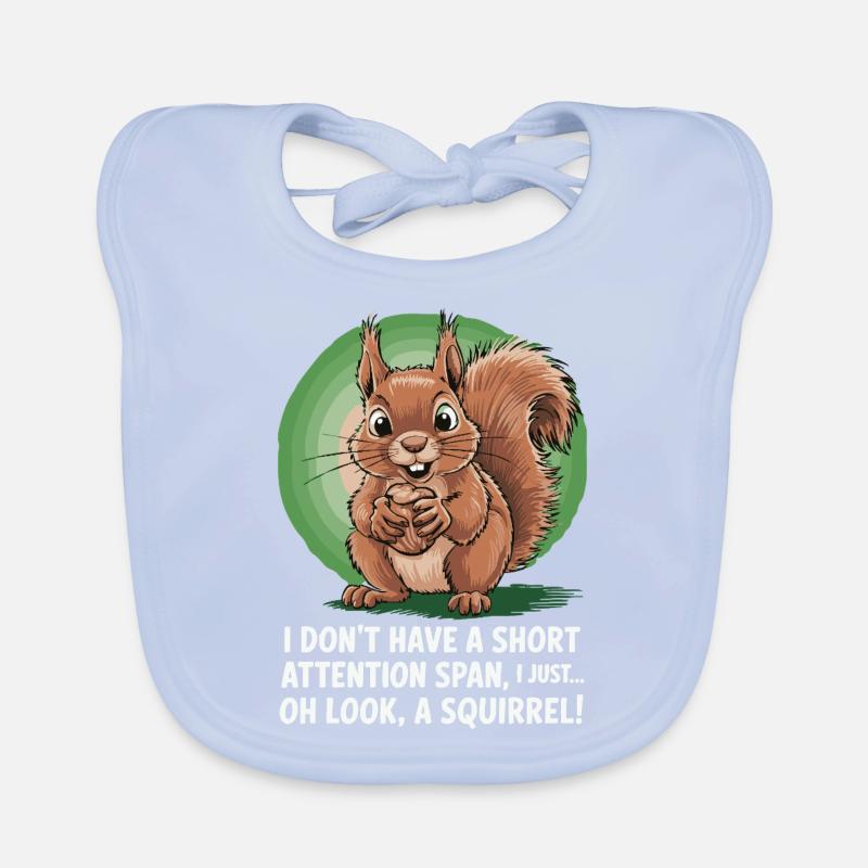 ADHS? Oh schau, ein Eichhörnchen! Baby Bio-Lätzchen