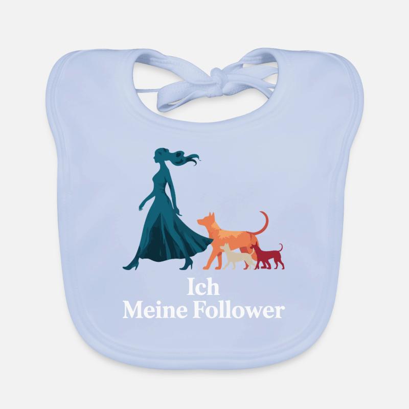 Moi et mes abonnés – Dog Humor Design Bavoir bio Bébé