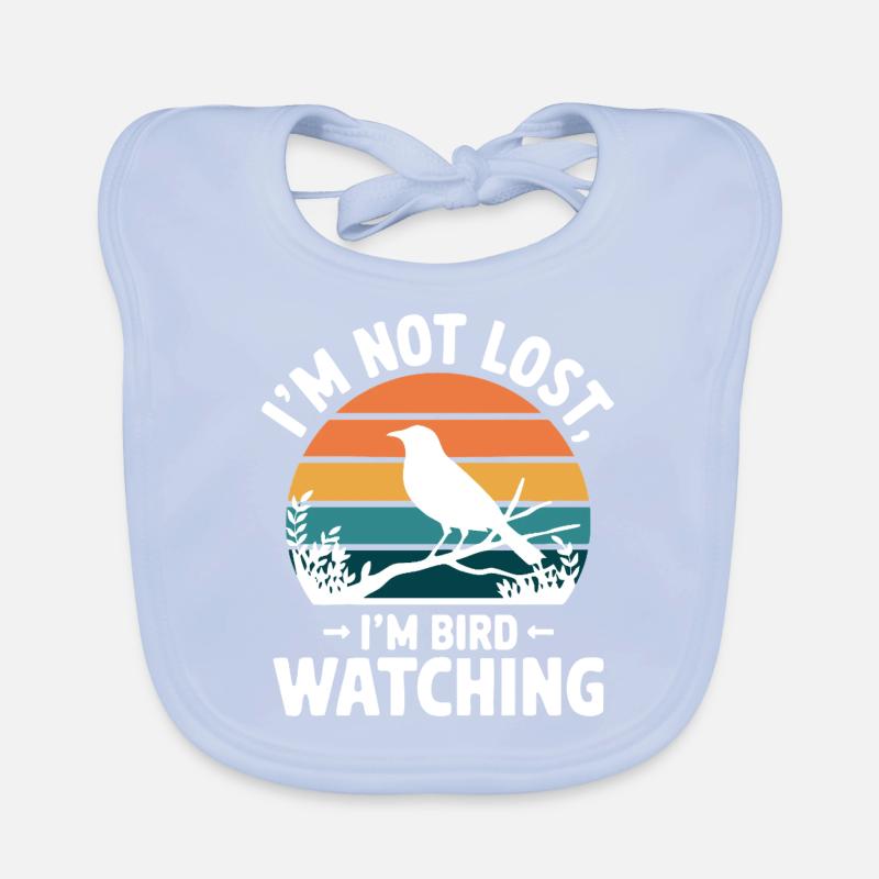 Bird Watching – Funny Nature Lover Design Organic Baby Bibs