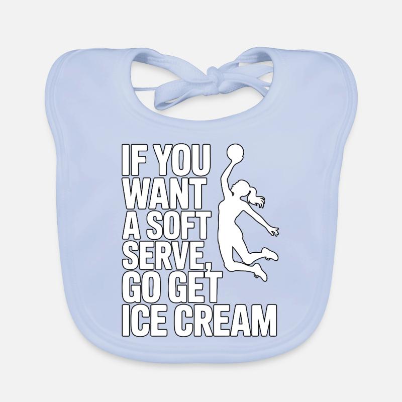 Soft-serve ? Puis c’est parti pour la glace – le volleyball Bavoir bio Bébé