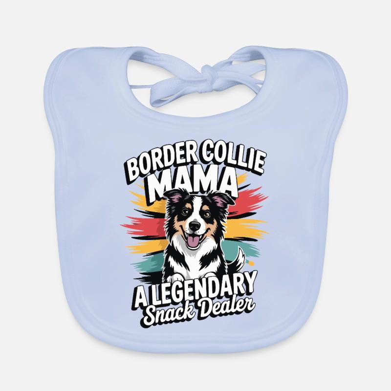 Border Collie Mama – Revendeur de collations légendaire Bavoir bio Bébé