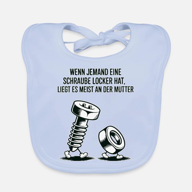 If someone has a screw loose nut saying Organic Baby Bibs