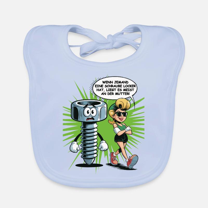 If someone has a screw loose nut saying Organic Baby Bibs