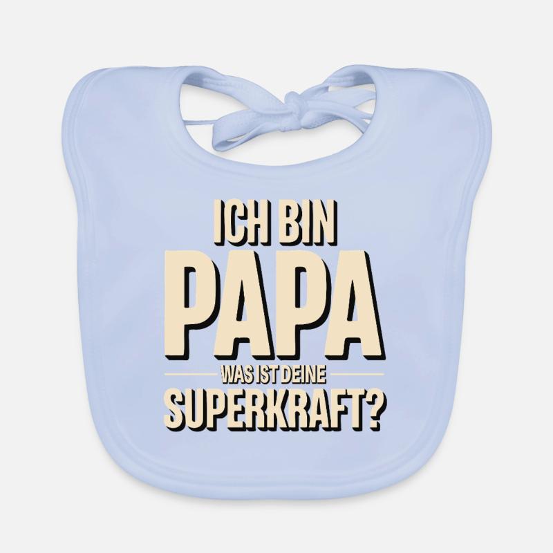 Ich bin Papa – Was ist deine Superkraft? Baby Bio-Lätzchen