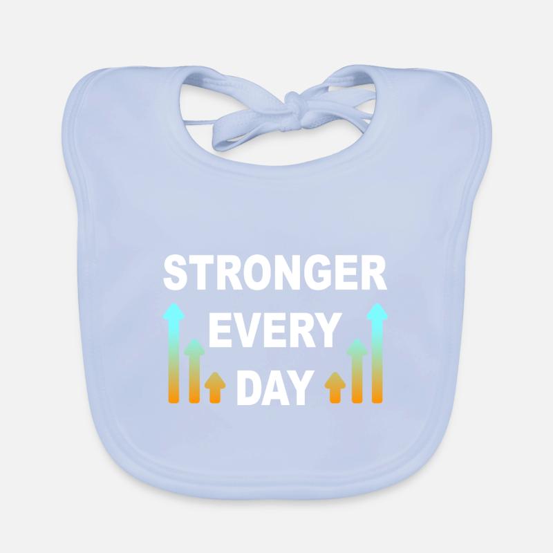 Plus fort chaque jour Bavoir bio Bébé