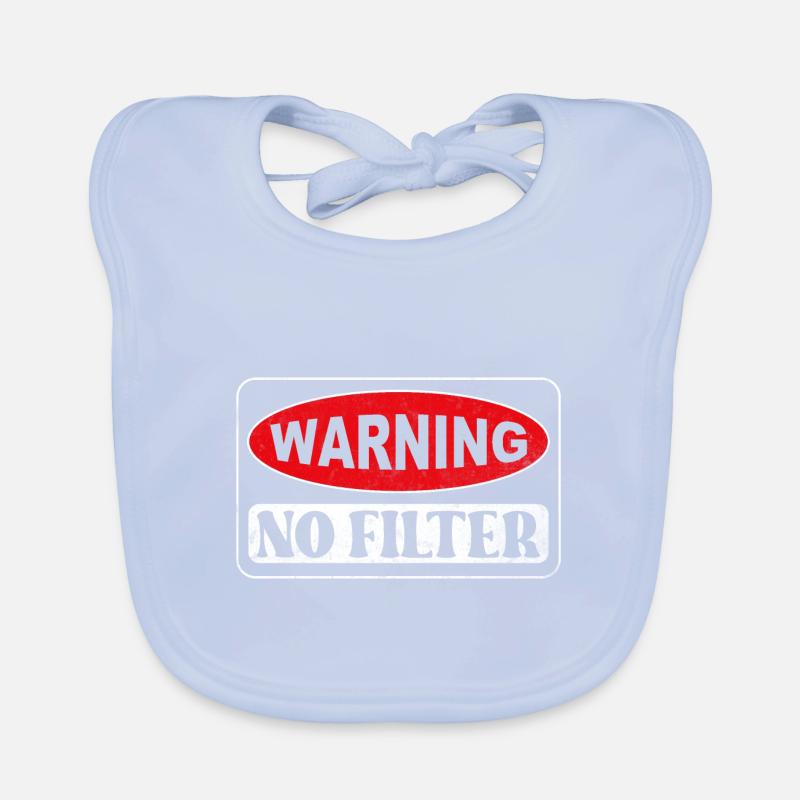 Warning - no filter Baby Bio-Lätzchen
