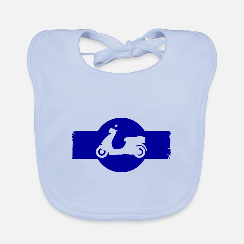 Moped - Scooter - Moped Organic Baby Bibs