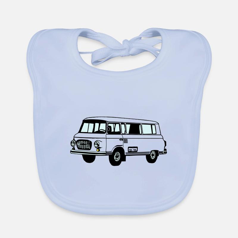 Barkas , Ostalgie , DDR Kult , Youngtimer (25) - Baby Bio-Lätzchen - sky Blue
